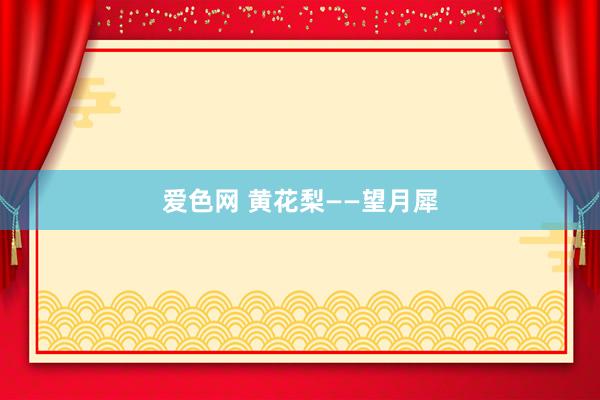 爱色网 黄花梨——望月犀